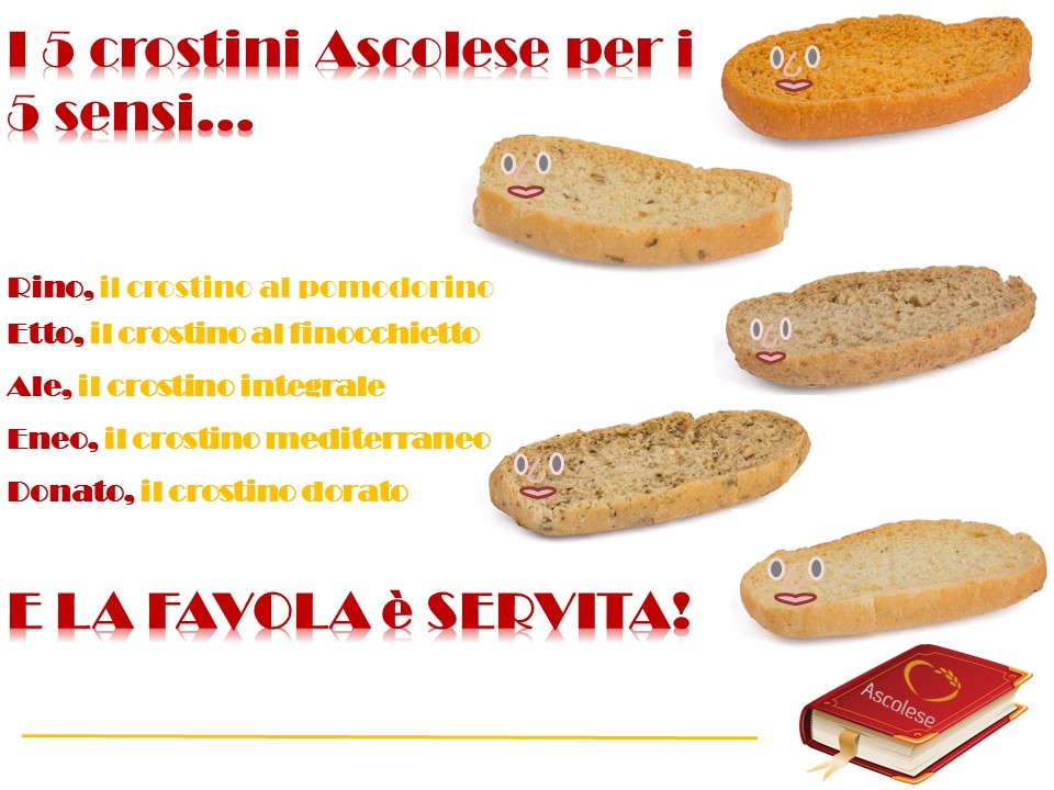 Cinque crostini Ascolese per i 5 sensi, e la fiaba è servita!